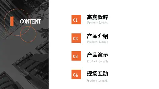 时尚大气产品发布会讲课PPT演示课件