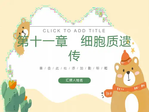 遗传学第十一章细胞质遗传