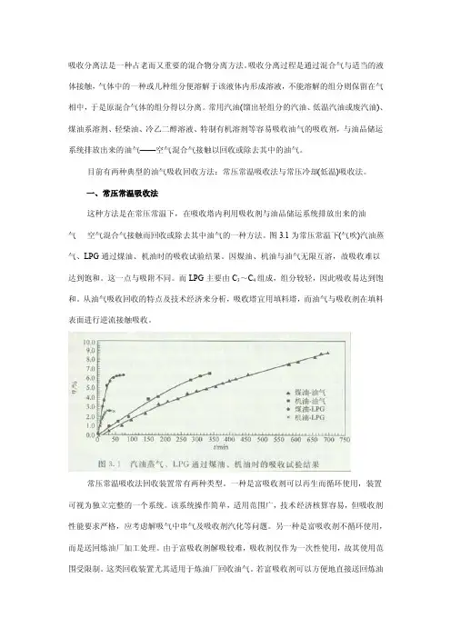 溶剂吸收法——精选推荐
