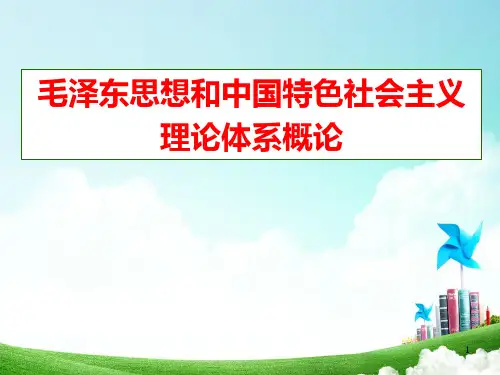 马克思主义中国化及其两大理论成果