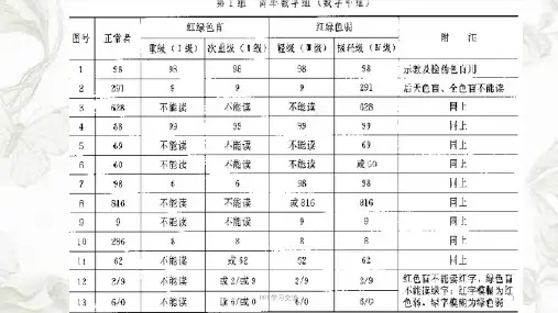 色盲检测图(第五版)_驾校考试_体检必备