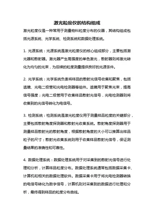 激光粒度仪的结构组成