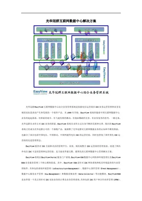 光华冠群互联网数据中心解决方案