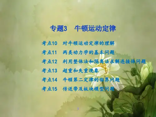 高考物理牛顿运动定律专题复习正式版.ppt