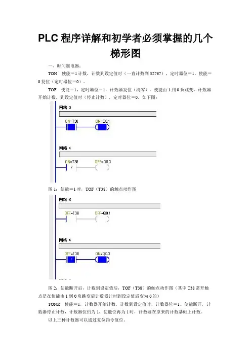 PLC程序详解和初学者必须掌握的几个梯形图