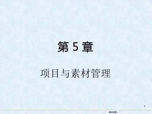 Premiere Pro 2022视频编辑基础教程 第5章  项目与素材管理