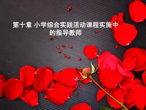 10第十章 小学综合实践活动课程实施中的教师指导