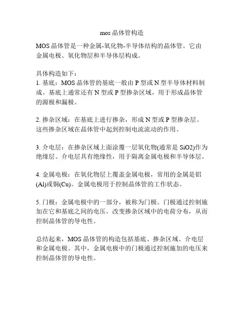 mos晶体管构造