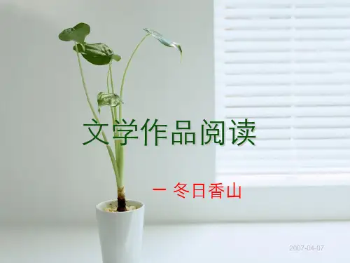 散文冬日香山