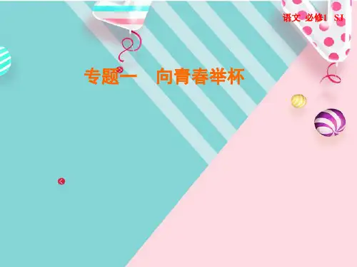 苏教版语文必修一专题1第5课第6课《面朝大海春暖花开》课件2