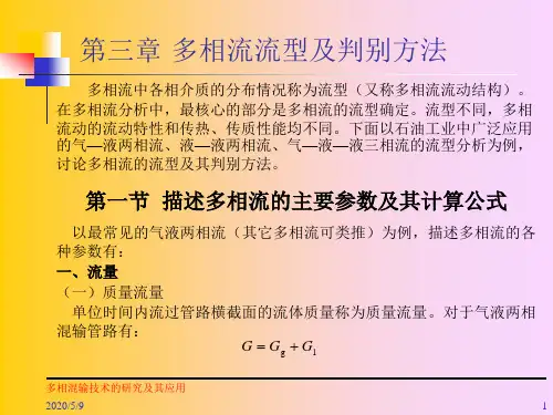 第三章 多相流流型及判别方法