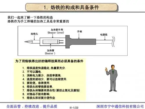 烙铁焊接技术培训资料