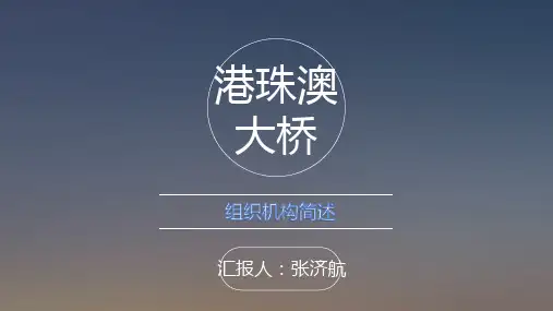 港珠澳大桥组织结构