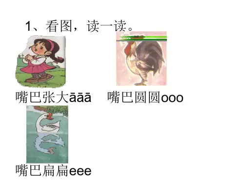 汉语拼音第1课aoe练习题ppt课件