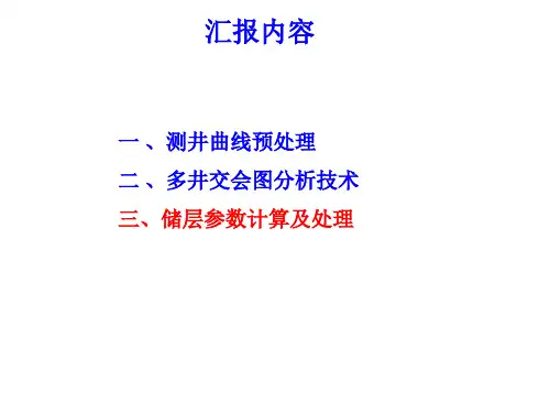 储层参数计算.