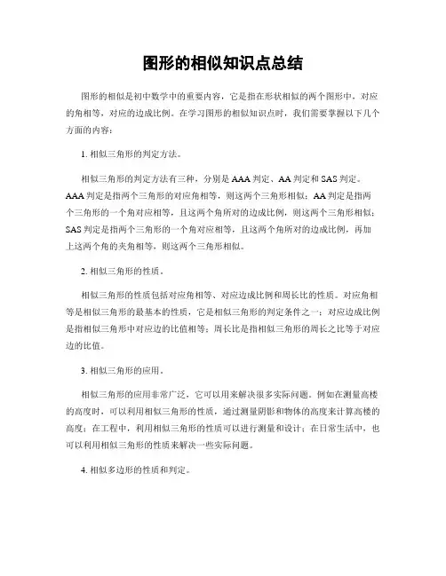 图形的相似知识点总结