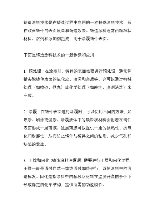 铸造涂料技术