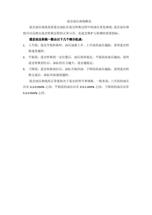 道岔油压曲线解读