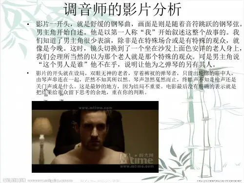 《调音师影视分析》PPT课件