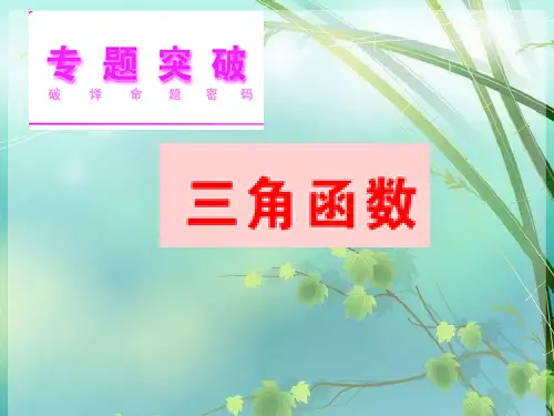 三角函数公开课(高三复习) PPT课件 图文