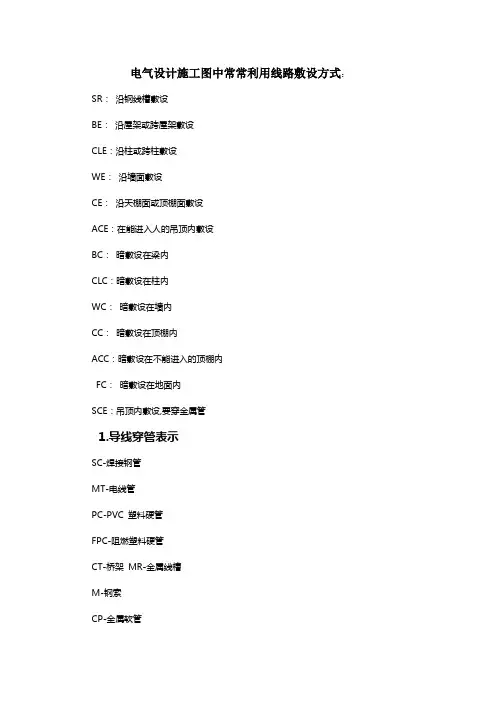 监控综合布线中单位符号