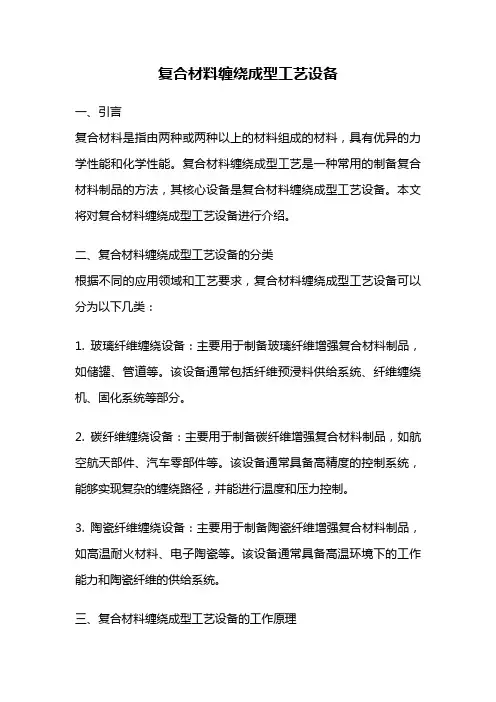 复合材料缠绕成型工艺设备