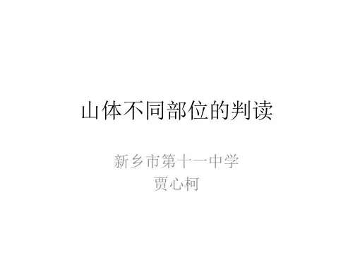 课件：山体不同部位的判