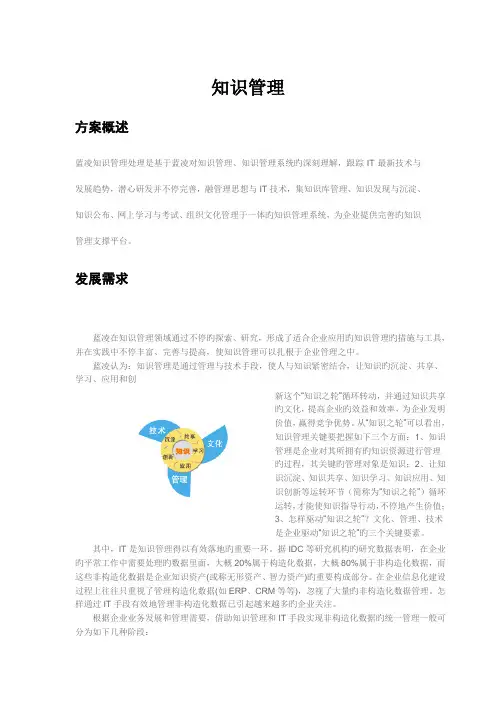 凌知识管理解决方案