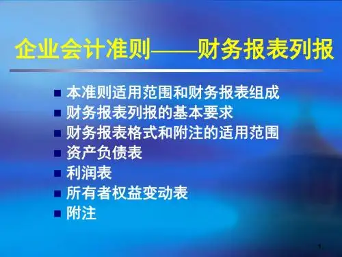 30-财务报表列报-PPT精品文档