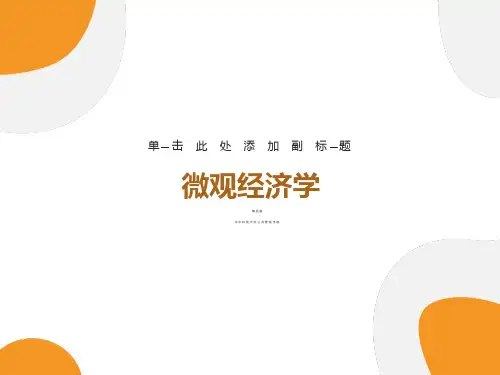 微观经济学导论