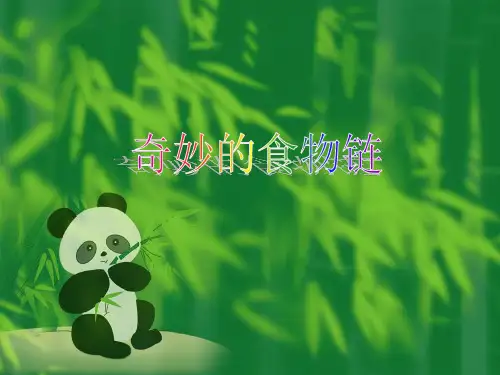五年级上册科学课件 -1.5 食物链和食物网-奇妙的食物链｜教科版(共29张PPT)