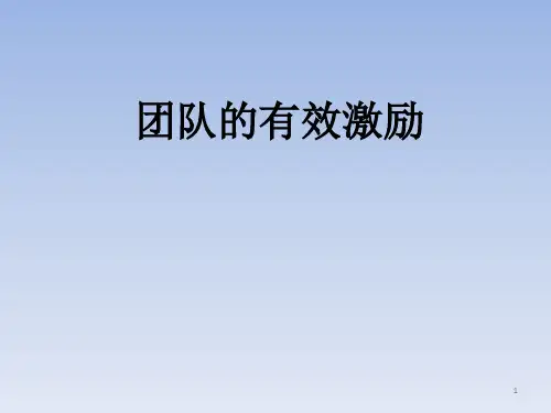 团队激励ppt课件