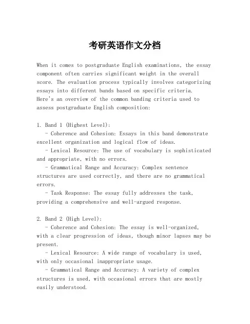 考研英语作文分档