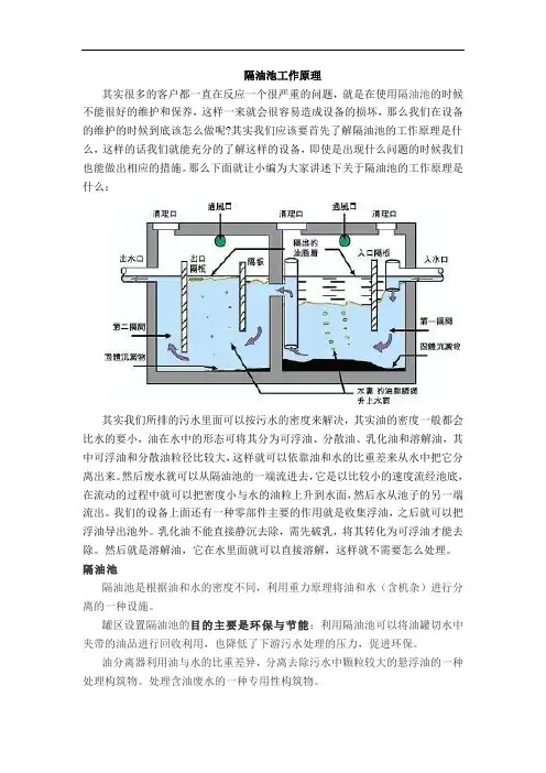 隔油池原理(解决方案)