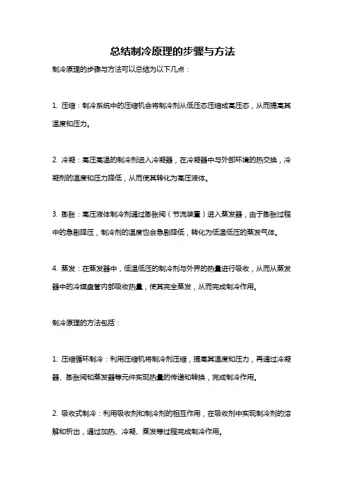 总结制冷原理的步骤与方法