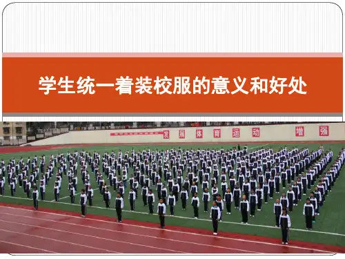 学生统一着装校服的意义和好处PPT