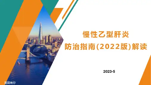 慢性乙型肝炎防治指南(2023)解读(1)全