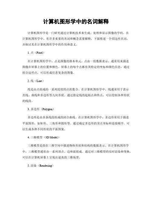 计算机图形学中的名词解释