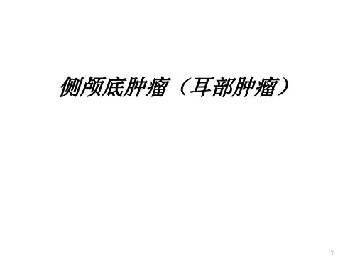 临床医学 耳鼻咽喉课件 侧颅底肿瘤