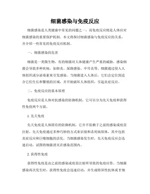细菌感染与免疫反应