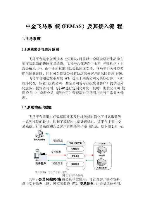 中金飞马系统（FEMAS）及其接入流程