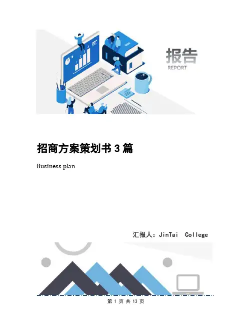招商方案策划书3篇