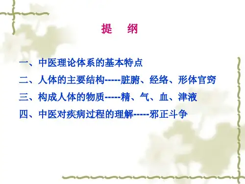 中医基础理论(西学中)