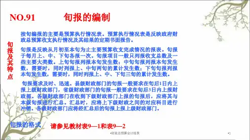 财政总预算会计报表课件