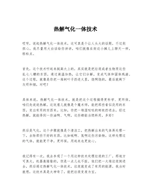 热解气化一体技术