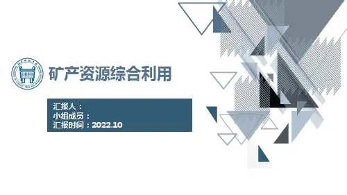矿产资源综合利用