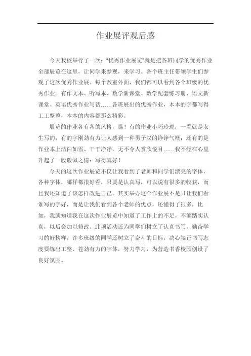 优秀教案、作业展评观后感、总结与反思 (9)