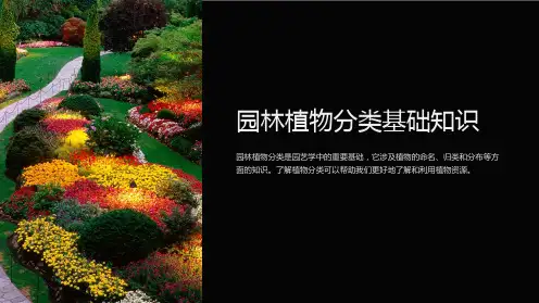 园林植物分类基础知识