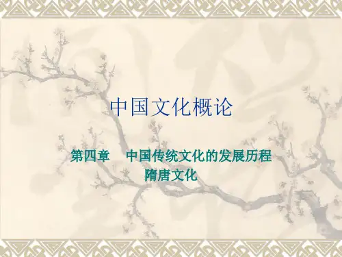 9中国文化发展历程：隋唐文化