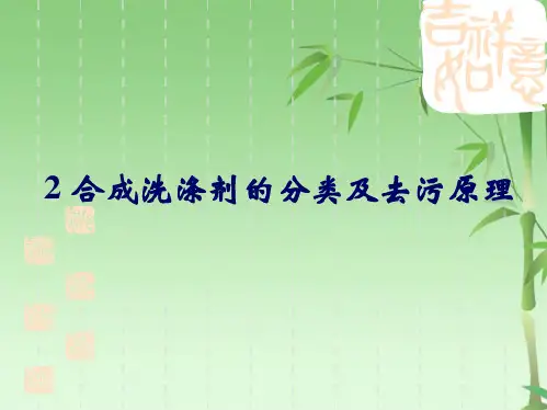 合成洗涤剂的分类及去污原理(共29张PPT)
